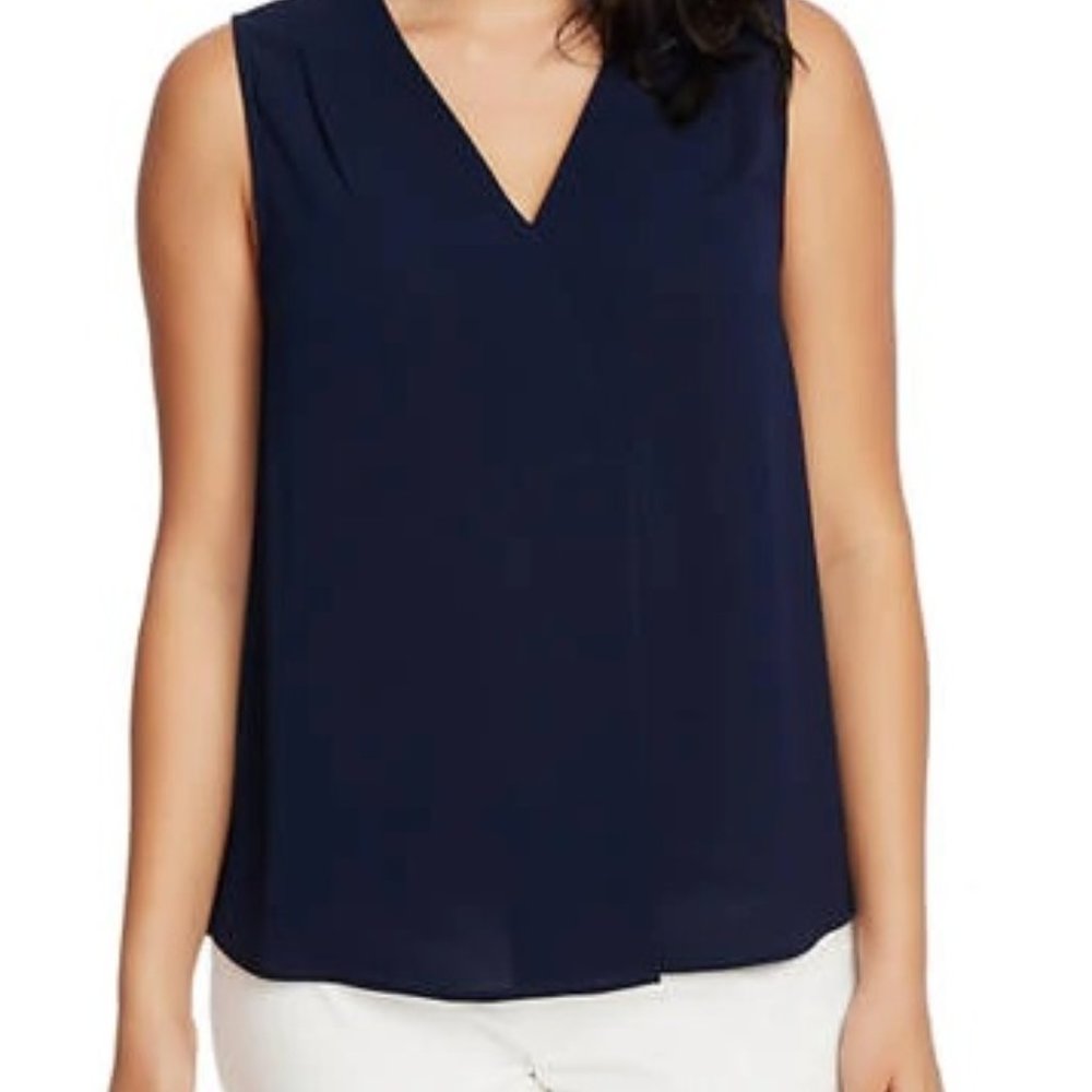Blue Tank Top Blouse